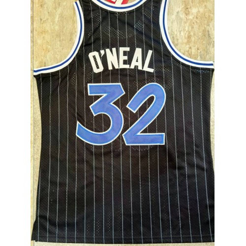 Men's Orlando Magic Shaquille O'Neal #32 Throwback Black 94-95 Hardwood Classics Jersey-Pro Kit Vault | Brand New 26/27 Sports Jerseys